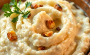 Creamy Garlic Mashed Cauliflower