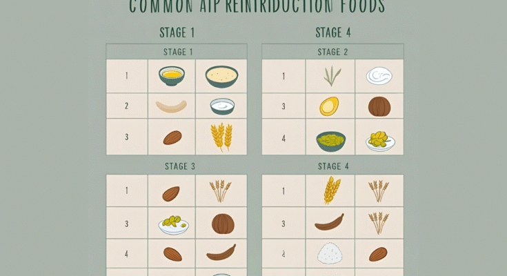 AIP Reintroduction Food Stages